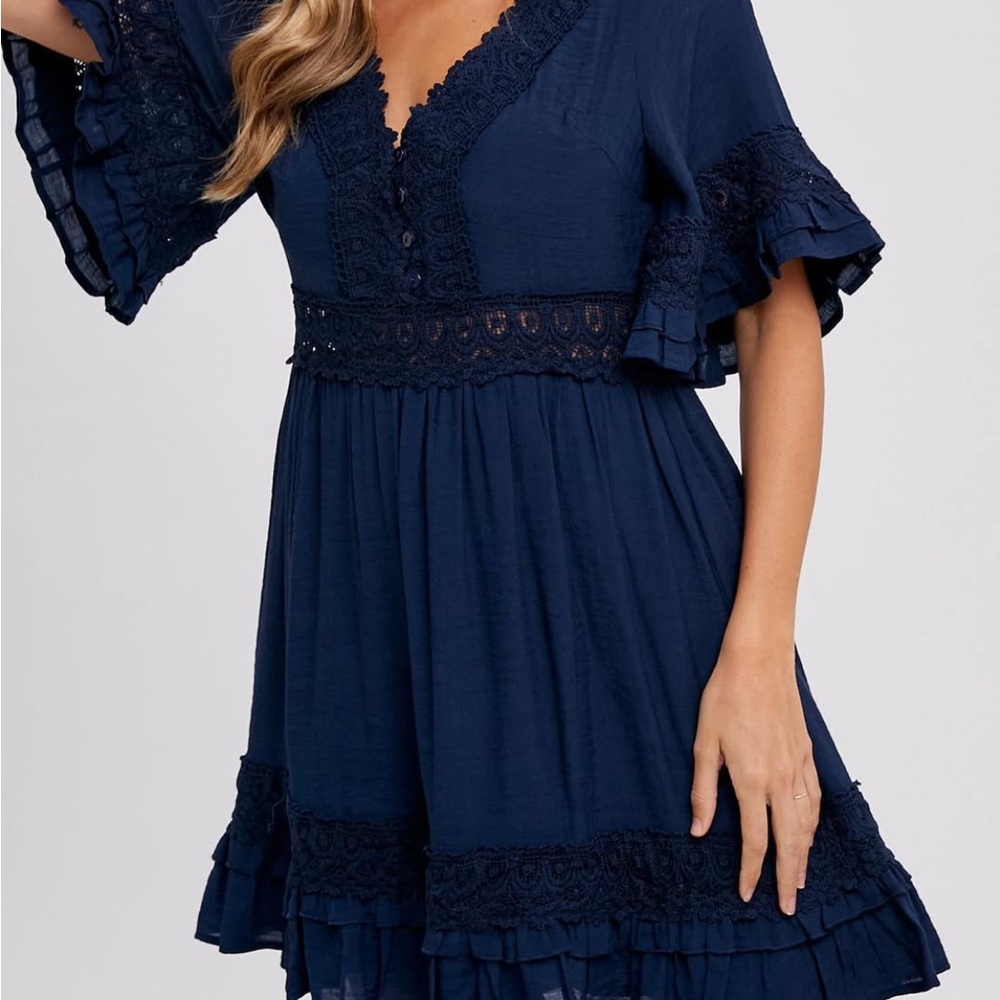 Elegant Navy Mini Dress